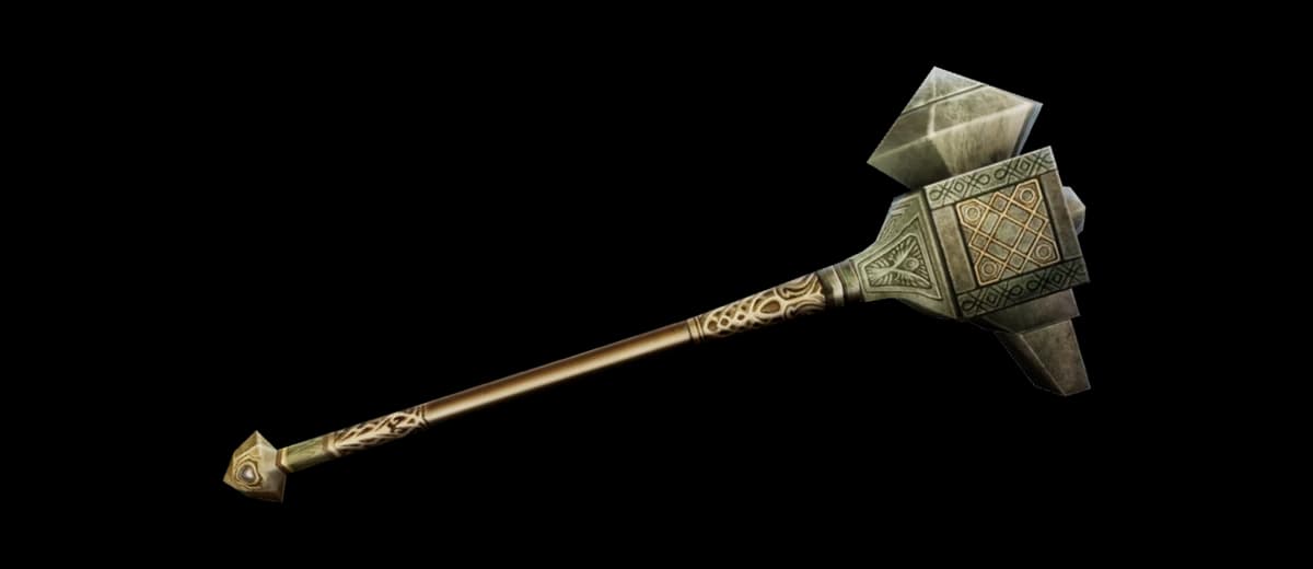 3D render of Dwarven Hammer [Anger]