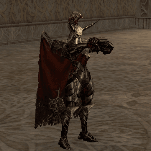 Mysterious Dark Knight portrait
