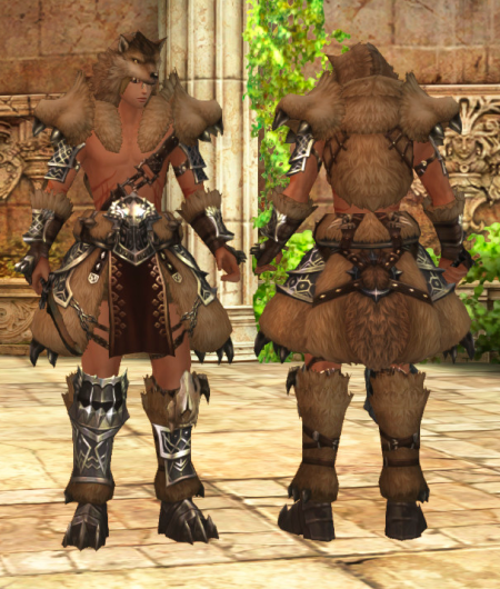 Barbarian Wolf Suit Human Male · Wizard