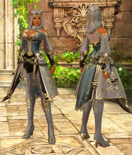 White Healer Suit Human Female · Warrior