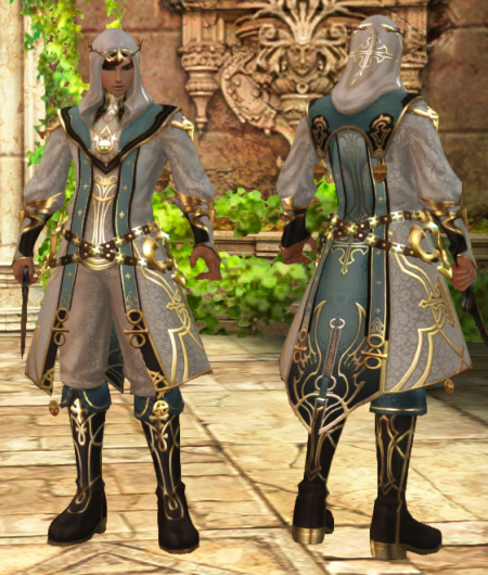 White Healer Suit Human Male · Wizard