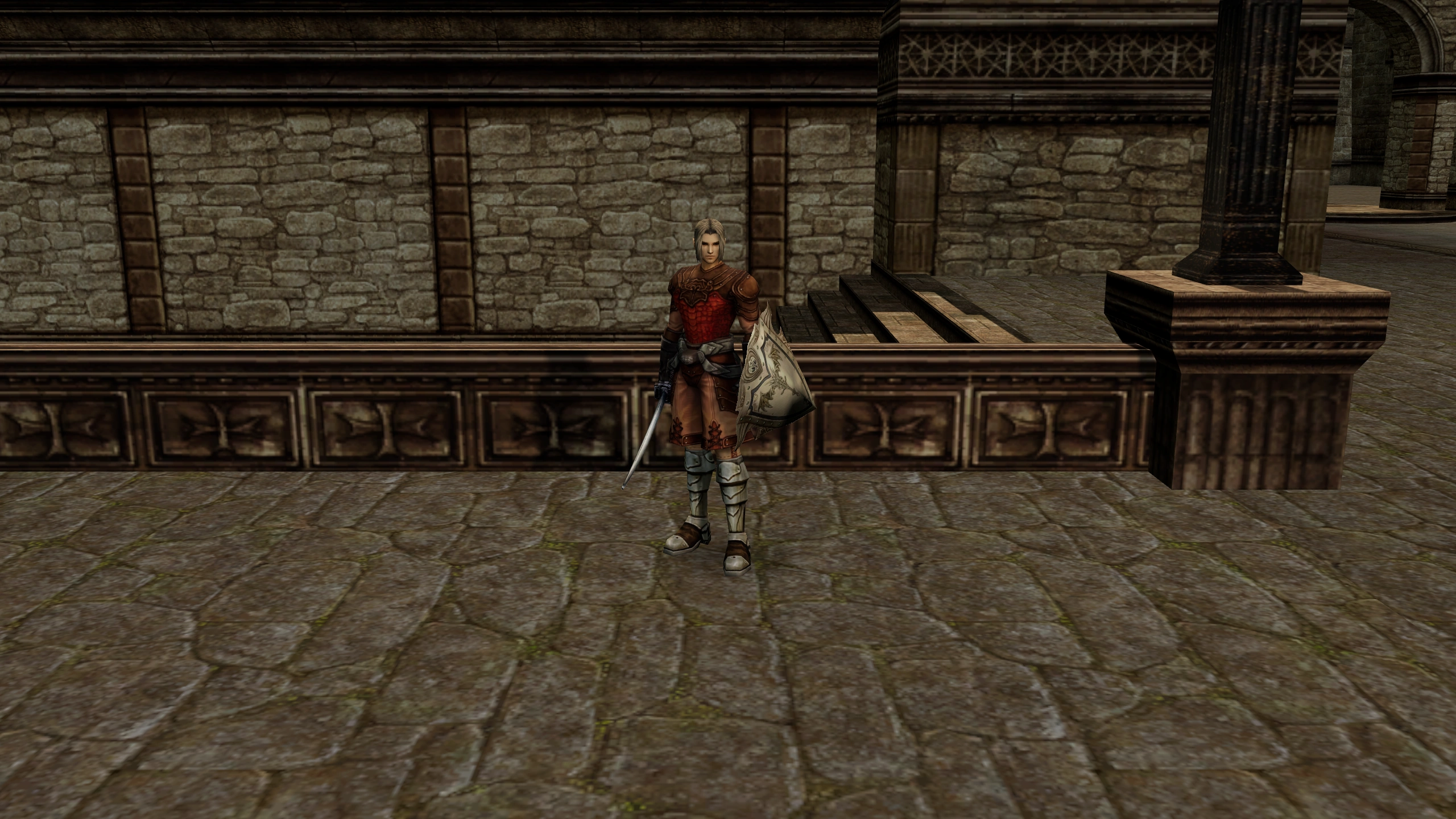 Paladin together in a scene rendered from native Chronicle 1 world and character assets.