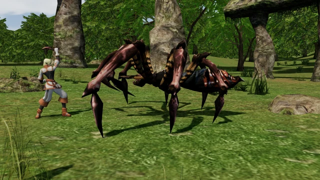 Plains Walker facing Giant Spider in its Chronicle 1 hunting area.