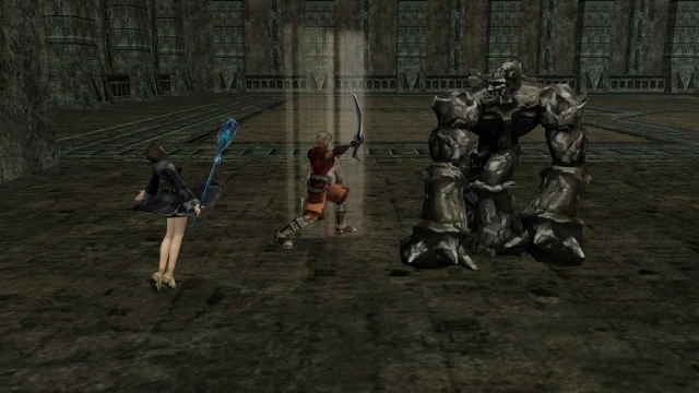 Paladin, Bishop facing Porta in its Chronicle 1 hunting area.