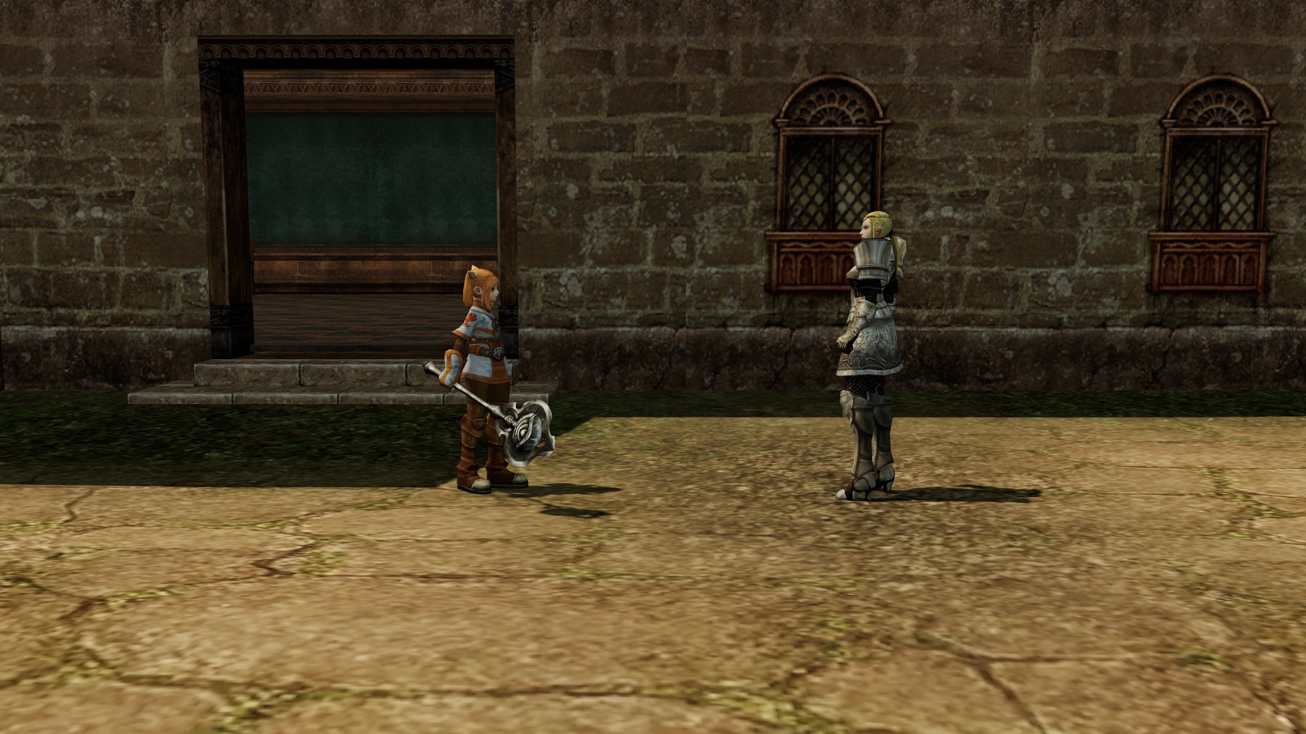 Bounty Hunter meeting sophya in the native Chronicle 1 world.
