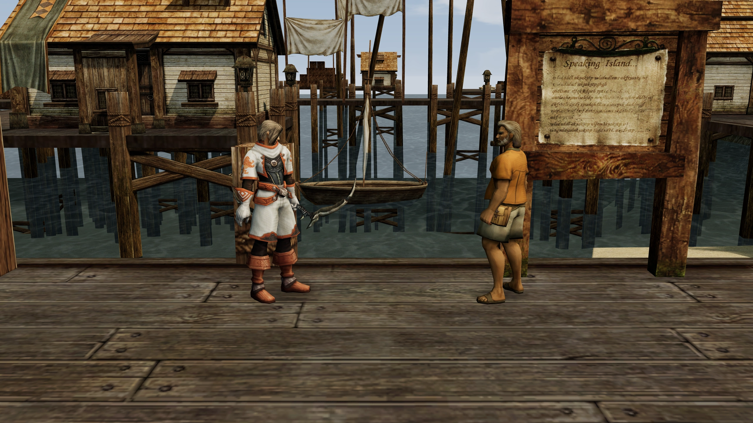 Hawkeye meeting Clancy in the native Chronicle 1 world.