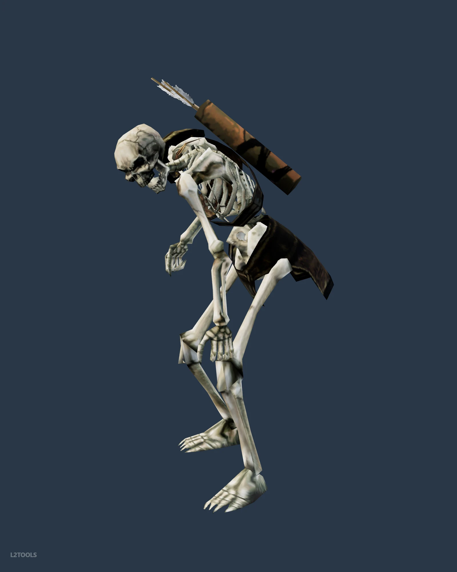 Skeleton Longbowman portrait