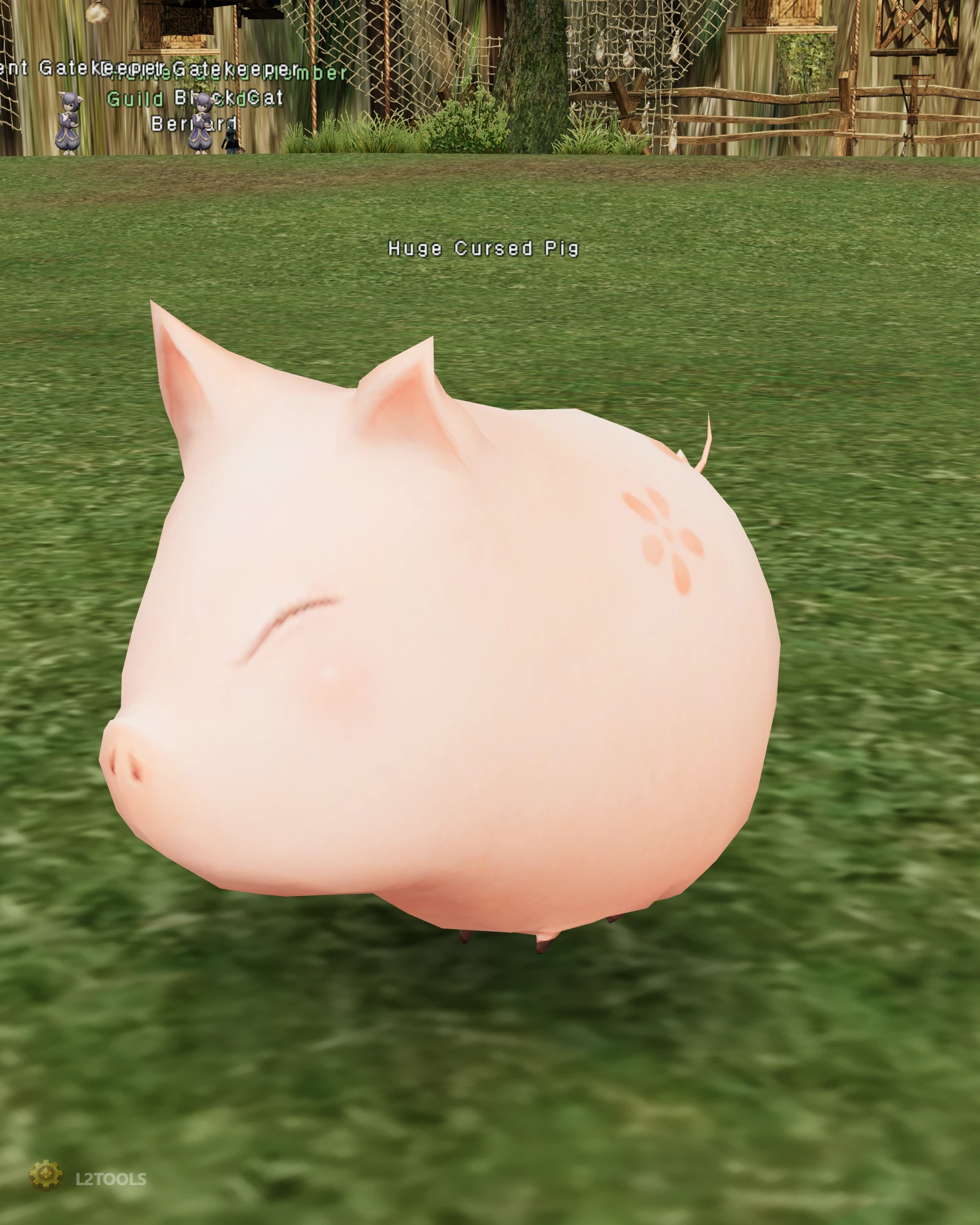 Huge Cursed Pig portrait