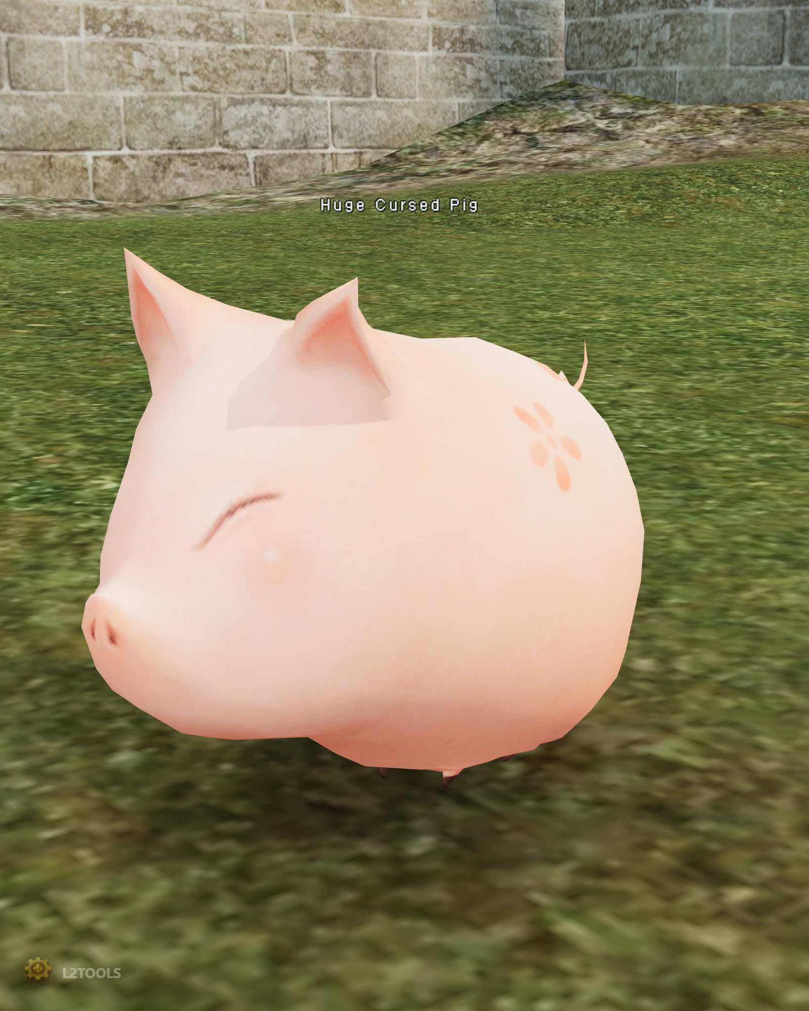 Huge Cursed Pig portrait
