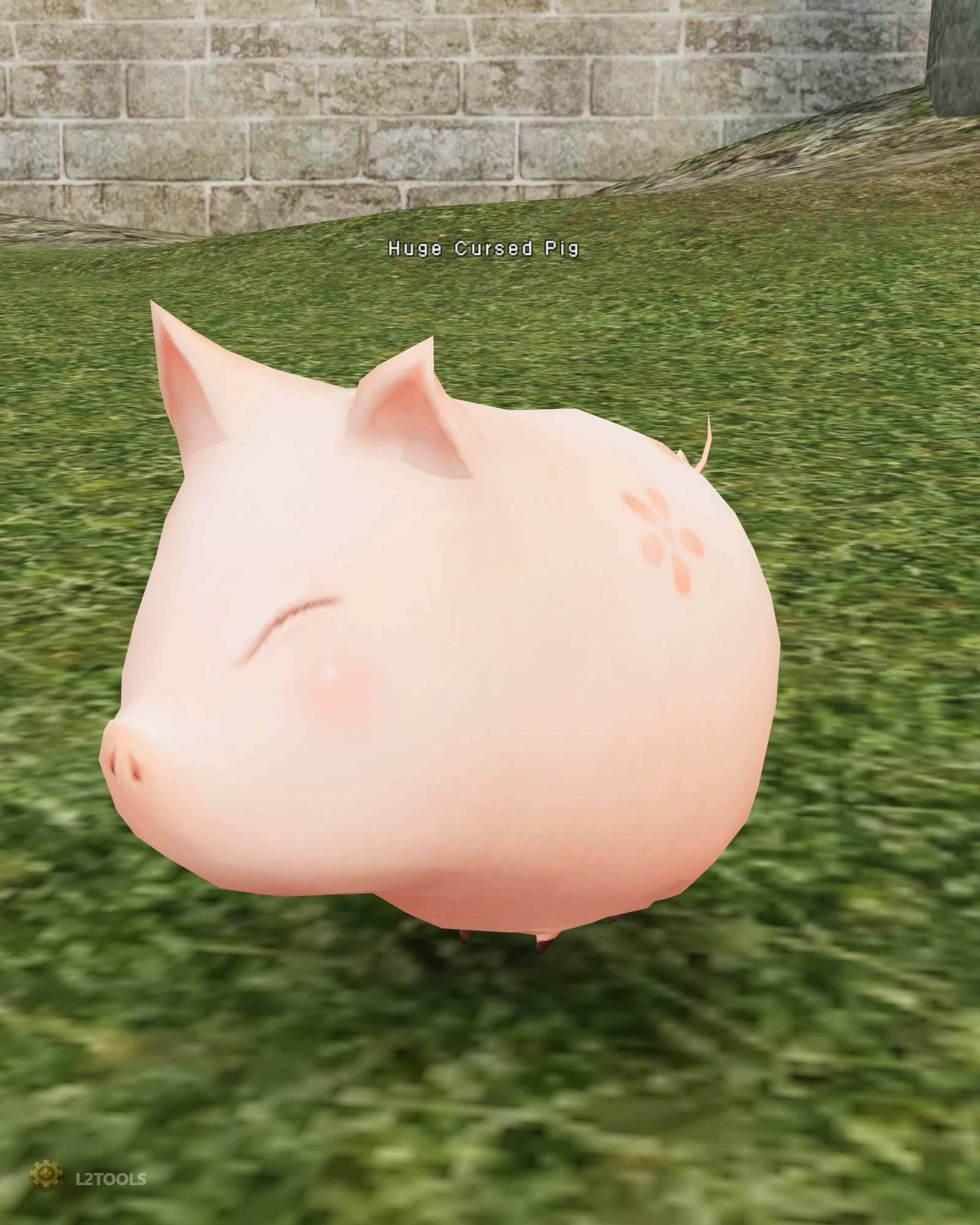 Huge Cursed Pig portrait