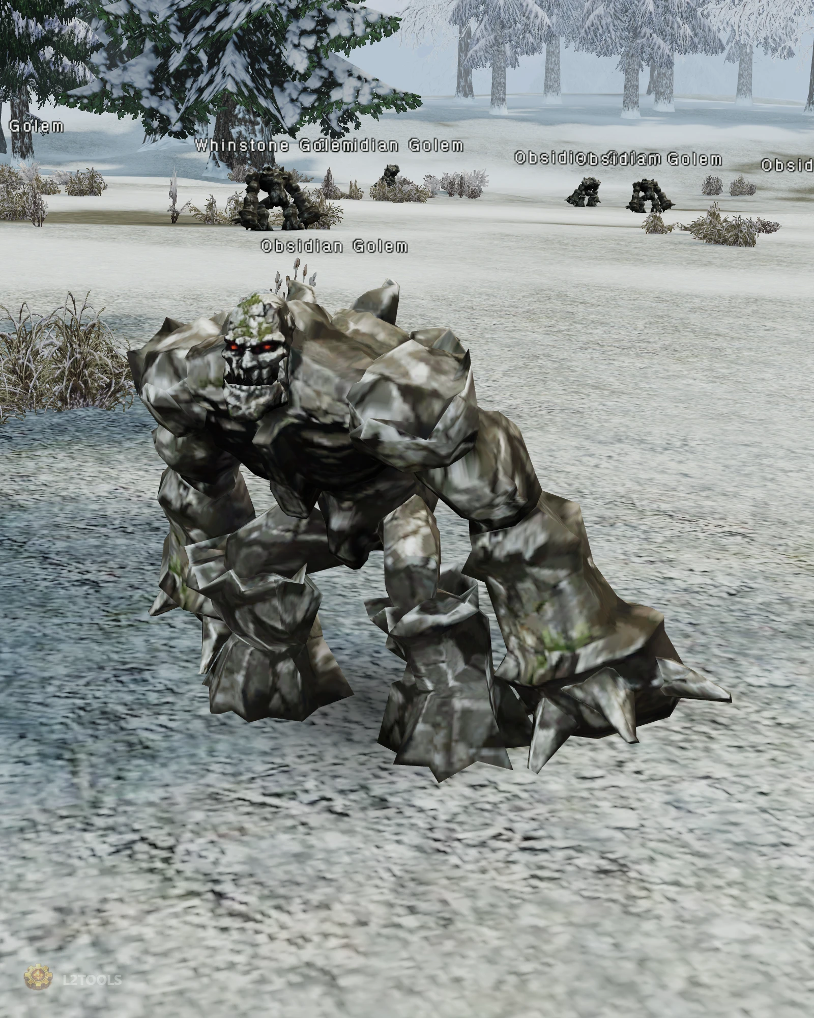Obsidian Golem portrait