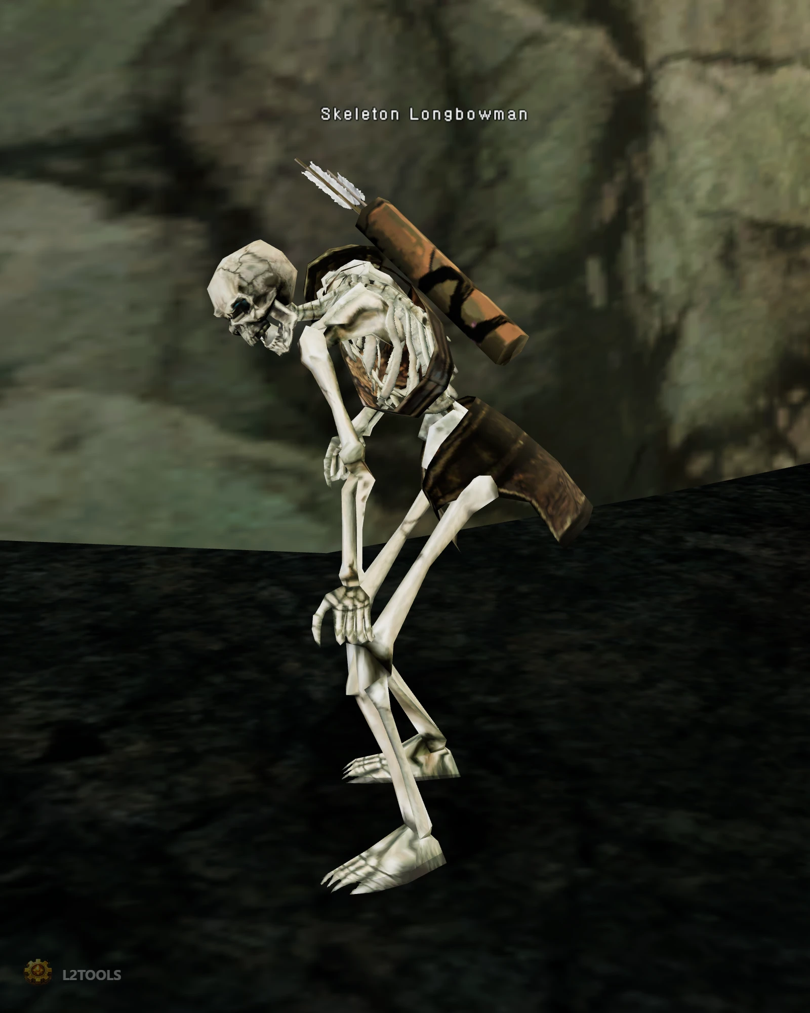 Skeleton Longbowman portrait
